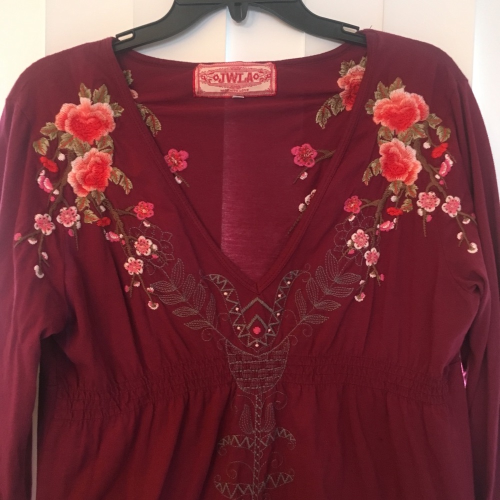 SALE! Johnny Was JWLA cotton embroidered dress XL